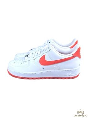 Nike Air Force 1 Low 'Safety Orange' White FJ4146-109 Men's Size 10